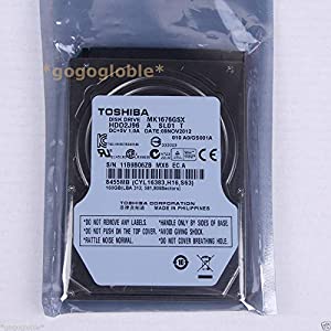 [TOSHIBA] 東芝 2.5インチ ハードディスク HDD SATA 5400回転 160GB MK1676GSX(中古品)