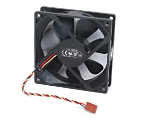 Delta Electronics DSB0912M 3ピン 12V .19A リアケース冷却ファン 92mm x 92mm x 25mm(中古品)