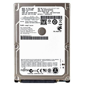 Fujitsu MHY2160BH 160GB SATA/150 5400RPM 8MB 2.5インチハードドライブ(中古品)