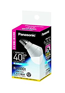 パナソニック LED電球 電球40W形相当 密閉形器具対応 E17口金 昼光色相当(6.4W) 小型電球・斜め取付け専用タイプ LDA6DHE17BHS(