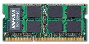BUFFALO PC3-12800 204Pin DDR3 SDRAM S.O.DIMM 8GB D3N1600-8G(中古品)