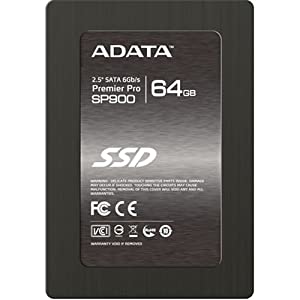 A-DATE Premier Proシリーズ SP900 SSD 64GB 2.5インチ SATA 6Gbps 14670 ASP900S3-64GM-C(中古品)