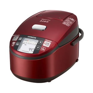 HITACHI 圧力&スチームIHタイプ ジャー炊飯器 5.5合 メタリックレッド RZ-SW1000K-R(中古品)
