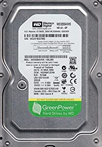 WD3200AVVS-63L2B0、DCM HGNNTJCHN、Western Digital 320GB SATA 3.5 ハードドライブ(中古品)