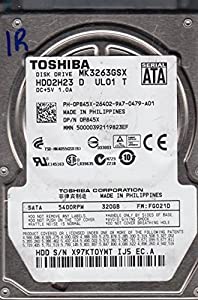 mk3263gsx、fg021d、hdd2h23?D ul01?T、Toshiba 320?GB SATA 2.5ハードドライブ(中古品)