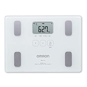 オムロン 体重体組成計 ホワイトOMRON カラダスキャン HBF-216-W(中古品)