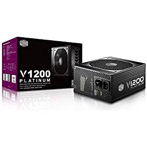 CoolerMaster V1200 Platinum 1200W PC電源ユニット 80PLUS PLATINUM 7年保証 PS443 RSC00-AFBAG1-JP(中古品)