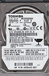 MK2555GSX、A0/FG002C、HDD2H24 F VL01 S、東芝250GB SATA 2.5ハードドライブ(中古品)