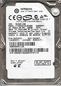 hts543216l9sa00、PN 0?a59053、MLC da2387、Hitachi 160?GB SATA 2.5ハードドライブ(中古品)