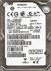 純正OEM Hitachi hts725025?a9a364?0?a78272?250?GB 2.5インチハードドライブ(中古品)