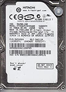 hts542516?K9sa00、PN 0?a54924、MLC da2128、Hitachi 160?GB SATA 2.5ハードドライブ(中古品)