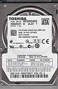 MK5055GSX、HDD2H21 D UL01 T、Toshiba 500GB SATA 2.5 ハードドライブ。(中古品)の通販は