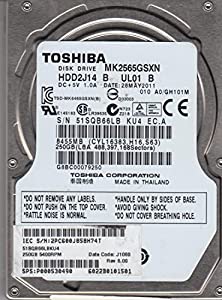 純正OEM TOSHIBA hdd2j14?mk2565gsxn p000530490?250?GB 2.5インチハードドライブ(中古品)