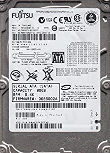 mhv2080bh PL、PN ca06672-b23300dl、Fujitsu 80?GB SATA 2.5ハードドライブ(中古品)