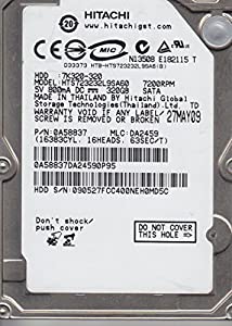 hts723232l9sa60、PN 0?a58837、MLC da2459、Hitachi 320?GB SATA 2.5ハードドライブ(中古品)