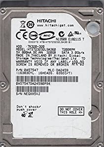HTS723232L9A360、PN 0A57547、MLC DA2459、Hitachi 320GB SATA 2.5ハードドライブ(中古品)