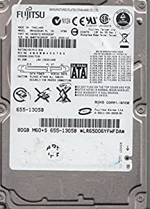 MHV2080BH PL、PN CA06672-B55300AP、富士通 80GB SATA 2.5ハードドライブ(中古品)