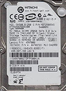 hts545025b9?a300、PN 0?a70372、MLC da2959、Hitachi 250?GB SATA 2.5ハードドライブ(中古品)
