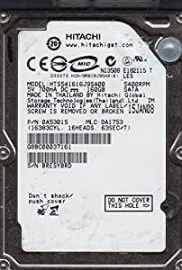 純正OEM Hitachi hts541616j9sa00?0?a53015?160?GB 2.5インチハードドライブ(中古品)