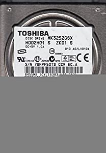 mk3252gsx、a0?/ lv010?a、hdd2h01?S zk01?S、Toshiba 320?GB SATA 2.5ハードドライブ(中古品)
