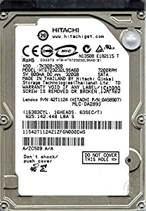 hts723232l9sa60、PN 0?a58907、MLC da2891、Hitachi 320?GB SATA 2.5ハードドライブ(中古品)