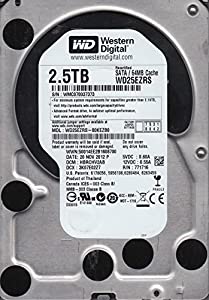 wd25ezrs-00kezb0、DCM hbrchv2ab、Westernデジタル2.5tb SATA 3.5ハードドライブ(中古品)の通販は