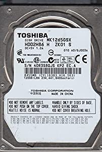 mk1265gsx、a0?/ gj003?a、hdd2h86?H zk01?S、Toshiba 120?GB SATA 2.5ハードドライブ(中古品)