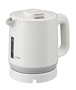 タイガー 魔法瓶 電気 ケトル 800ml ホワイト 蒸気レス わく子 PCJ-A080-W Tiger(中古品)