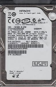 hts545025b9?a300、PN 0?a70422、MLC da2831、Hitachi 250?GB SATA 2.5ハードドライブ(中古品)