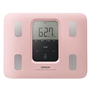 オムロン 体重・体組成計 カラダスキャン ピンク HBF-220-PK(中古品)