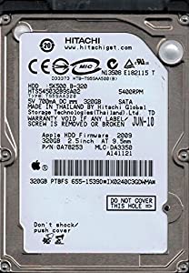 Hitachi hts545032b9sa02?320?GB P / N : 0?a78253?MLC : da3350?Mac???655???1539d(中古品)
