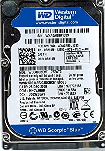 Western Digital wd5000bevt-75zat0?500?GB DCM : HHCVJHBB(中古品)