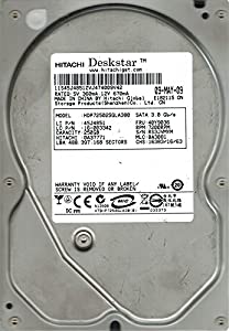 Hitachi HDP725025GLA380 MLC: BA3081 P/N: 0A37771 250GB(中古品)