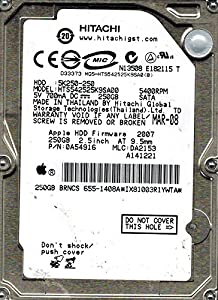 Hitachi hts542525?K9sa00?P/N : 0?a54906?MLC : da2153?250?GB(中古品)