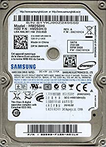 サムスン HM250HI/D スピンポイント P/N: 32502-F12A-AG1LW F/W: 2AC101C4 250GB(中古品)
