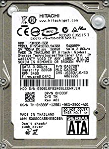 Hitachi HTS543232L9A300 P/N: 0A57287 MLC: DA3040 320GB(中古品)