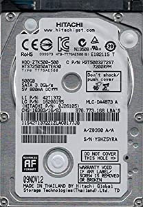 Hitachi HTS725050A7E630 P/N: 0J26105 MLC: DA4873 500GB(中古品)