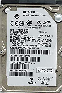 Hitachi hts725025?a9a364?MLC : da3332?P/N : 0?a78272?250?GB(中古品)