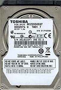 Toshiba mk2555gsxf 250?GB hdd2h74?Q tw01?Tフィリピン(中古品)