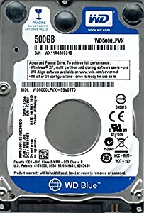 Western Digital wd5000lpvx-55?V0tt0?500?GB DCM : hbotjbb(中古品)