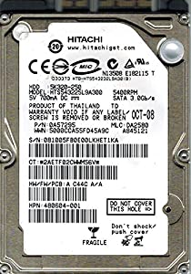 Hitachi hts543225l9?a300?P/N : 0?a57295?MLC : da2580?250?GB(中古品)