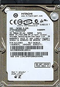 Hitachi hts545032b9sa00?P/N : 0j13303?MLC : da3612?320?GB(中古品)