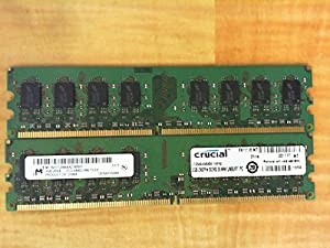 Micron mt16htf25664az-800h1 2 GB デスクトップ DIMM ddr2 pc6400 (800) Unbuf 1.8 V 2rx8 240p 256 mx64 128 mx8 CL8 CL(中古