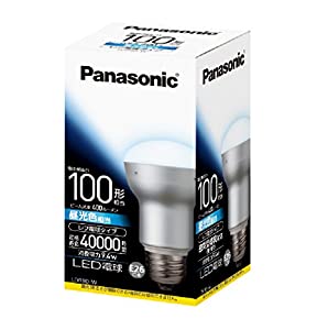 パナソニック LED電球 レフ電球100W相当 密閉形器具対応 E26口金 昼光色相当(9.4W) 一般電球・レフタイプ LDR9DW(中古品)