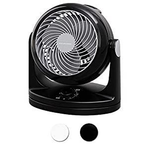 アイリスオーヤマ サーキュレーター 静音 左右首振り 14畳 パワフル送風 ブラック PCF-HD18-B(中古品)
