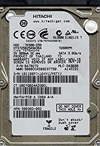 Hitachi hts725025?a9a364?P/N : 0?a78272?MLC : da3688?250?GBタイ(中古品)