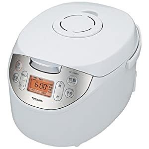 東芝 パソコンジャー炊飯器（5.5合炊き） 白いことTOSHIBA パソコン保温釜 RC-10MSH-W(中古品)