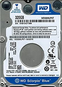 Western Digital wd3200lpvt-00g33t0?DCM : hhcvjabb 320?GB(中古品)