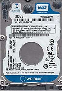 wd5000lpvx-00?V0tt0、DCM dhotjan、Westernデジタル500?GB SATA 2.5ハードドライブ(中古品)