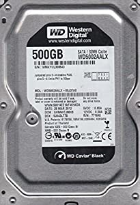 wd5002aalx-00j37?a0、DCM ehnnhtjmhb、Westernデジタル500?GB SATA 3.5ハードドライブ(中古品)の通販は